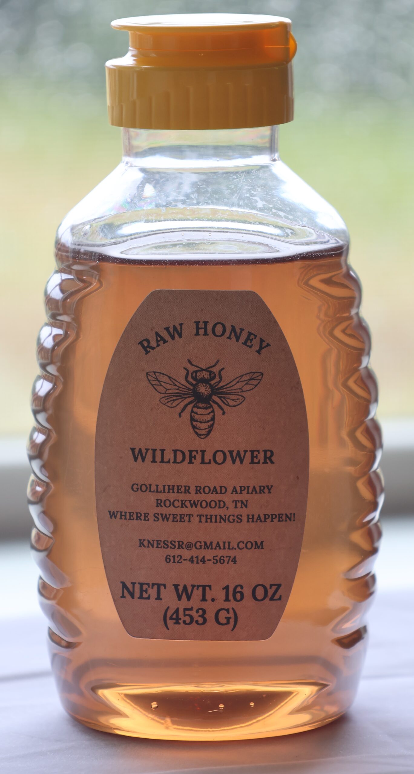 Bottled Raw Honey - 16 Ounce - Plastic